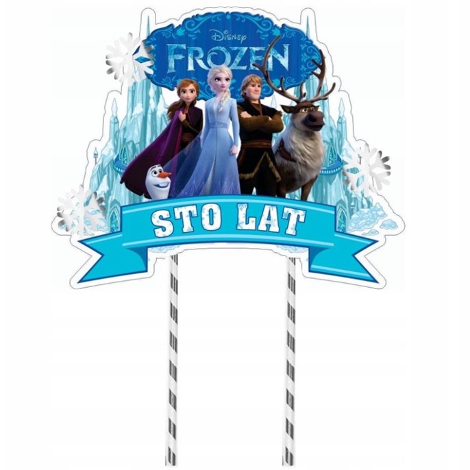 Topper papierowy FROZEN - STO LAT