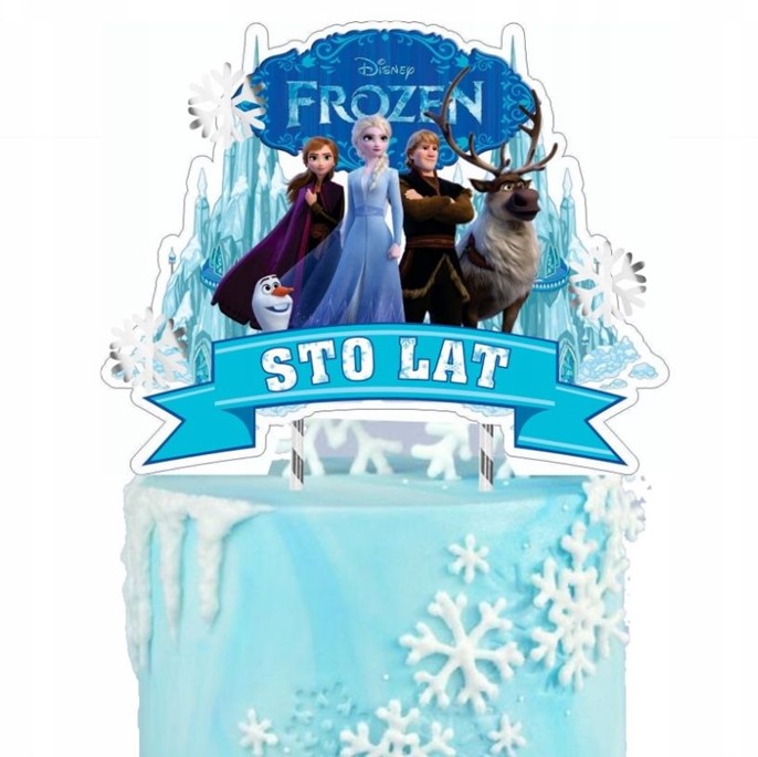 Topper papierowy FROZEN - STO LAT