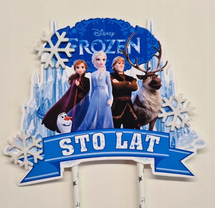 Topper papierowy FROZEN - STO LAT