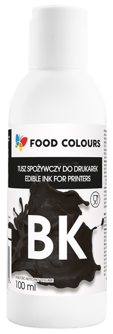 Tusz spożywczy do drukarki CZARNY - BLACK 100ml