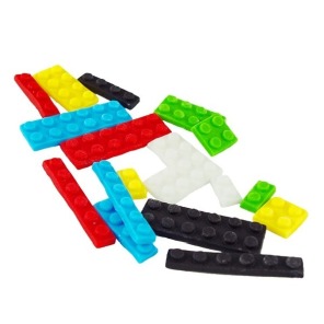 Dekoracje cukrowe KLOCKI LEGO 144szt.