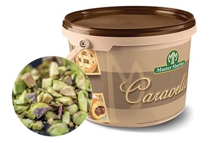 Caravella Crunch Pistacchio- krem pistacjowy z dodatkiem rozdrobnionych orzechów pistacjowych 5kg