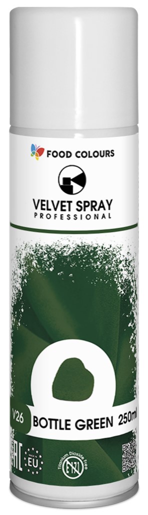 Barwnik zamsz w sprayu Velvet  BUTELKOWA ZIELEŃ - BOTTLE GREEN 250ml